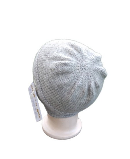 HÅNDSTRIKKET  BARNELUE JAKOB M / ØREKLAFFER  ULL  12 - 18 MNDR,  48 - 50 cm