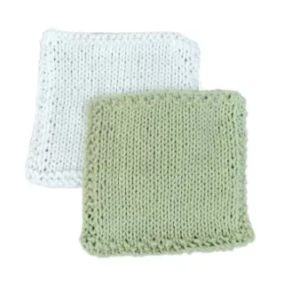 BABYKLUTGRØNN/NATUR - 2 pk