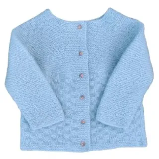 HÅNDSTRIKKET BABYJAKKE MERINOULL LUKAS   9 - 12 MNDR