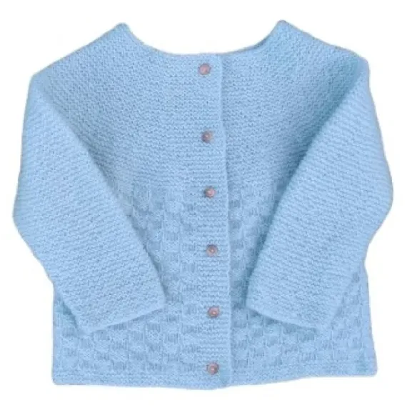 HÅNDSTRIKKET BABYJAKKE MERINOULL LUKAS   9 - 12 MNDR