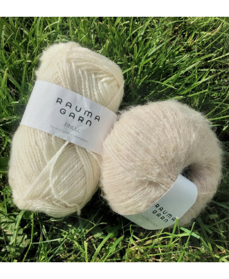 STRIKKEPAKKE KATRINE VENDBAR LUE NATUR/BEIGE