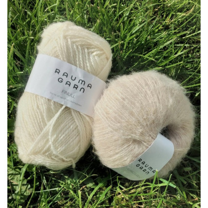 STRIKKEPAKKE KATRINE VENDBAR LUE NATUR/BEIGE