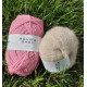 STRIKKEPAKKE KATRINE VENDBAR LUE ROSA/BEIGE