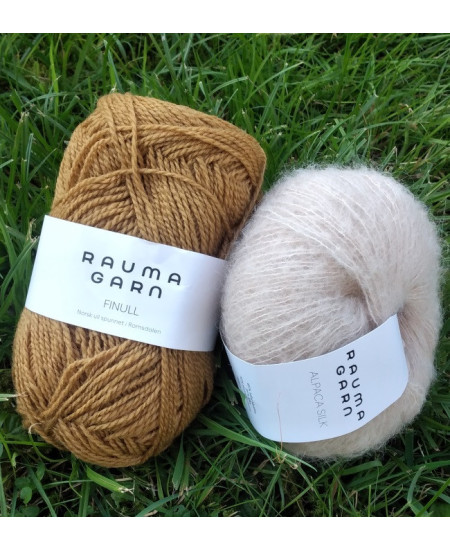 STRIKKEPAKKE KATRINE VENDBAR LUE  KAMELBRUN/BEIGE