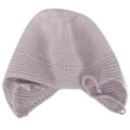 HÅNDSTRIKKET  BARNELUE JAKOB M / ØREKLAFFER  MERINOULL  12 - 18 MNDR ,  48 - 50 cm