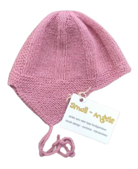 Strikket babylue Sivert ull