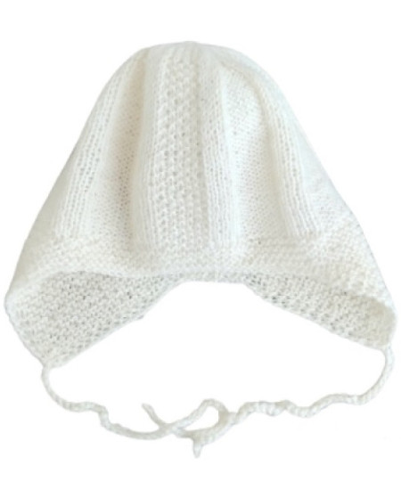 Strikket babylue Sivert ull