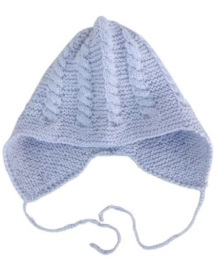 HÅNDSTRIKKET  BABYLUE MINSTEMANN MERINOULL  LYS LAVENDEL   3 MNDR