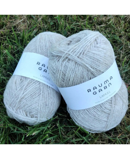 STRIKKEPAKKE  LUKAS  BABYJAKKE  - LYS BEIGE MELERT