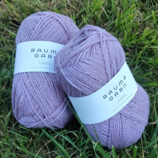 STRIKKEPAKKE  LUKAS  BABYJAKKE  - LAVENDEL