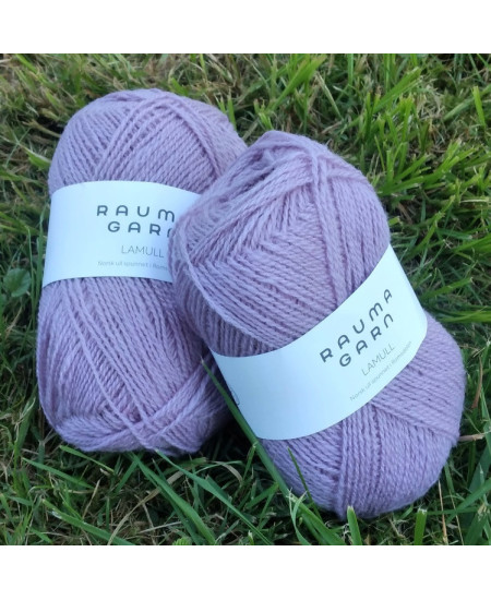 STRIKKEPAKKE  LUKAS  BABYJAKKE  - LAVENDEL
