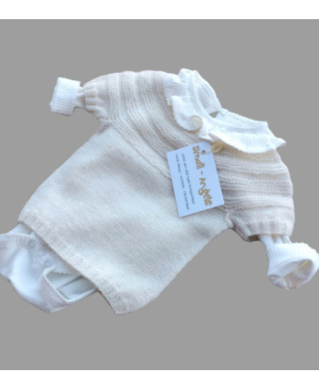 BLUSE EMMA KORTERMET  MERINOULL  0 - 3 MNDR