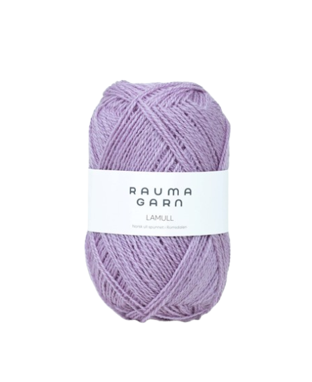 STRIKKEPAKKE  LUKAS  BABYJAKKE  - LAVENDEL
