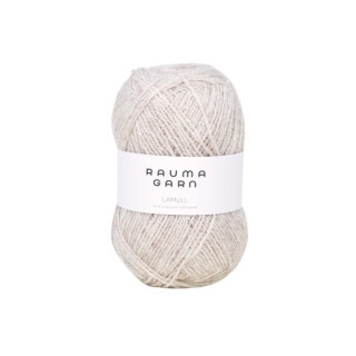 STRIKKEPAKKE  LUKAS  BABYJAKKE  - LYS BEIGE MELERT