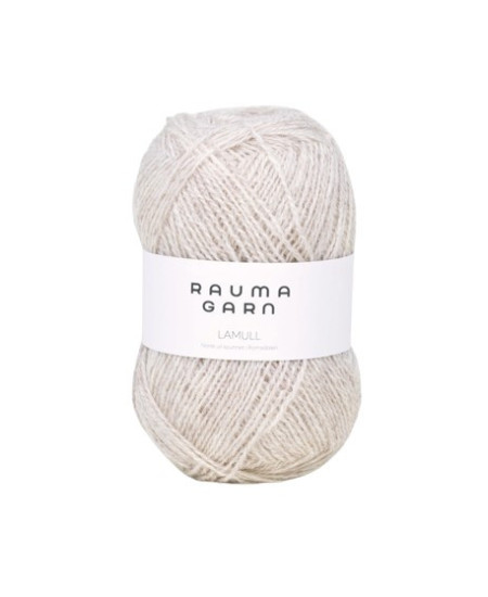 STRIKKEPAKKE  LUKAS  BABYJAKKE  - LYS BEIGE MELERT