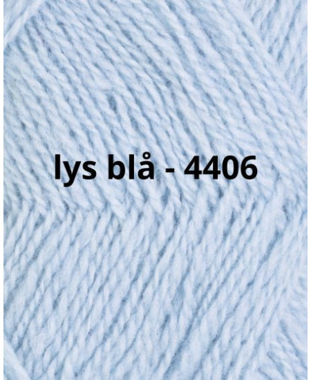 STRIKKEPAKKE SKOG GENSER LYS BLÅ  - BARN